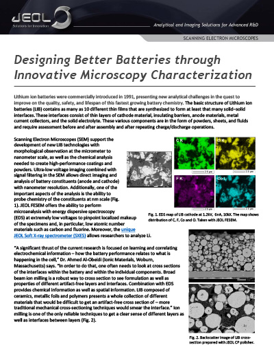 Designing Better Batteries through Innovative Microscopy Characterization